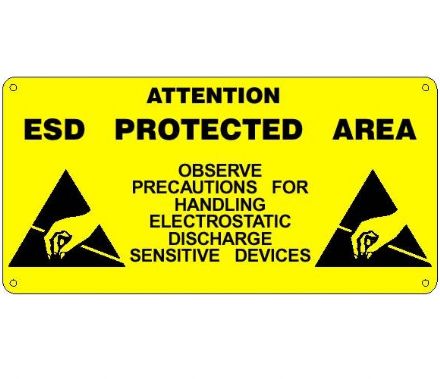 ESD Area Warning Sign